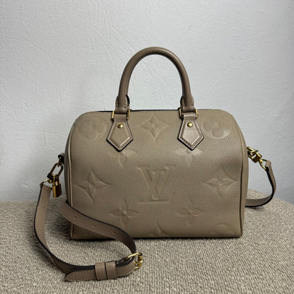 Louis Vuitton Speedy 25 Empreinte Leder Taupe