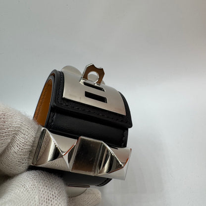 Hermès Collier de Chien (CDC) Armband – Schwarz / Silber