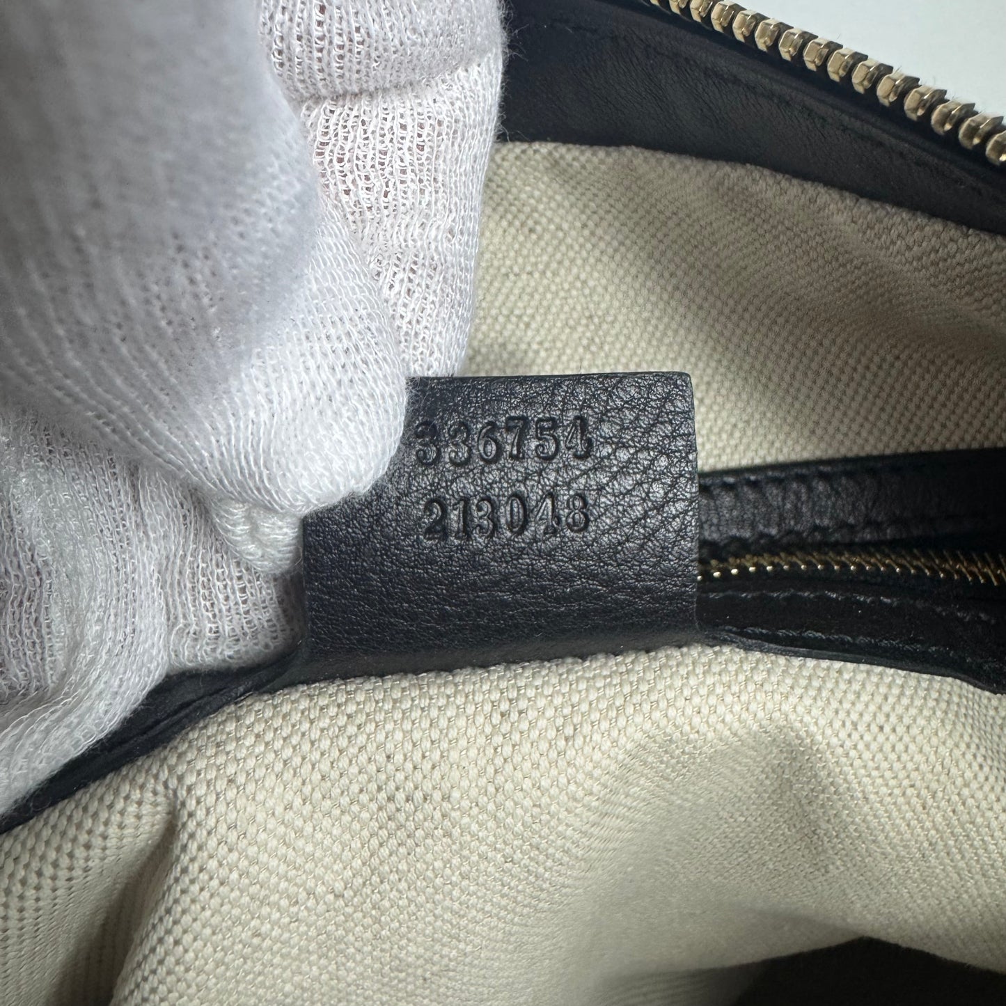 Gucci Guccissima Hobo Bag Schwarz