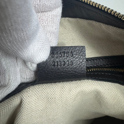 Gucci Guccissima Hobo Bag Schwarz