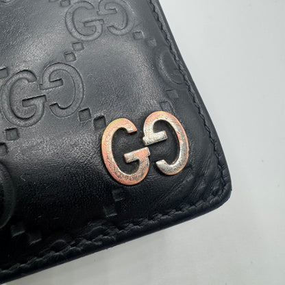 Gucci Signature Guccissima Leder Portemonnaie – Schwarz