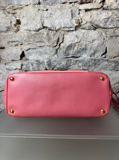 Prada Galleria Saffiano Colorblock Handtasche – Rosa