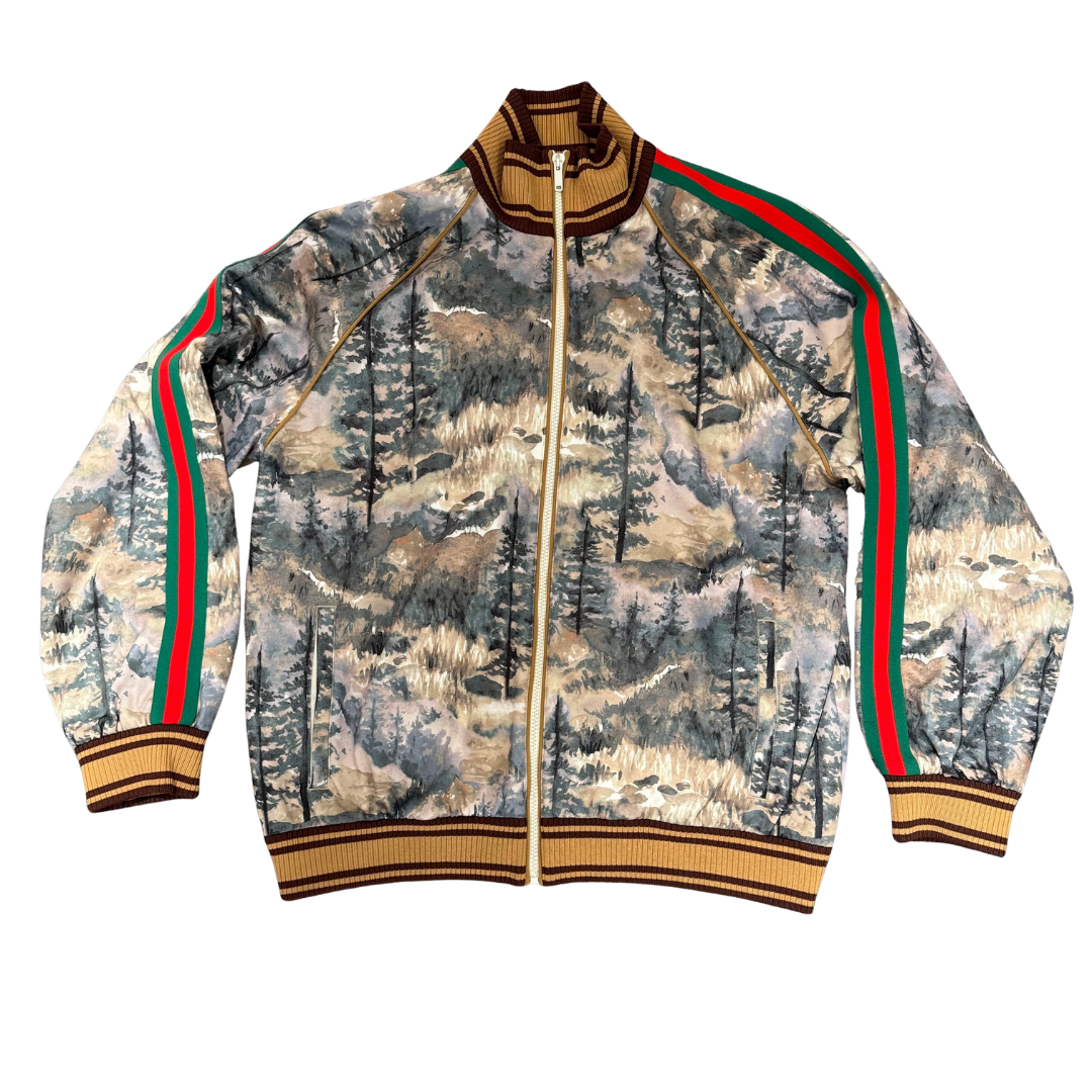 The North Face x Gucci „Forest Print“ Technical Jersey Jacket – Gr. L