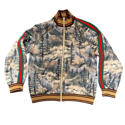 The North Face x Gucci „Forest Print“ Technical Jersey Jacket – Gr. L