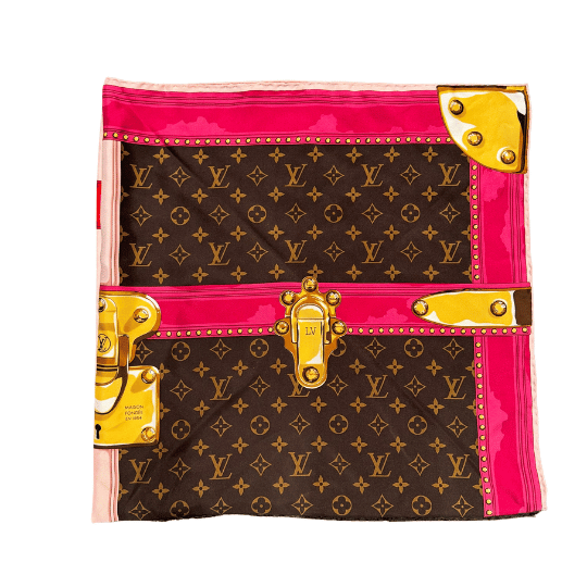 Louis Vuitton Seidentuch Monogram Trunk Design