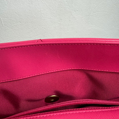 Chanel 19 Flap Bag Large Pink Lambskin Leather