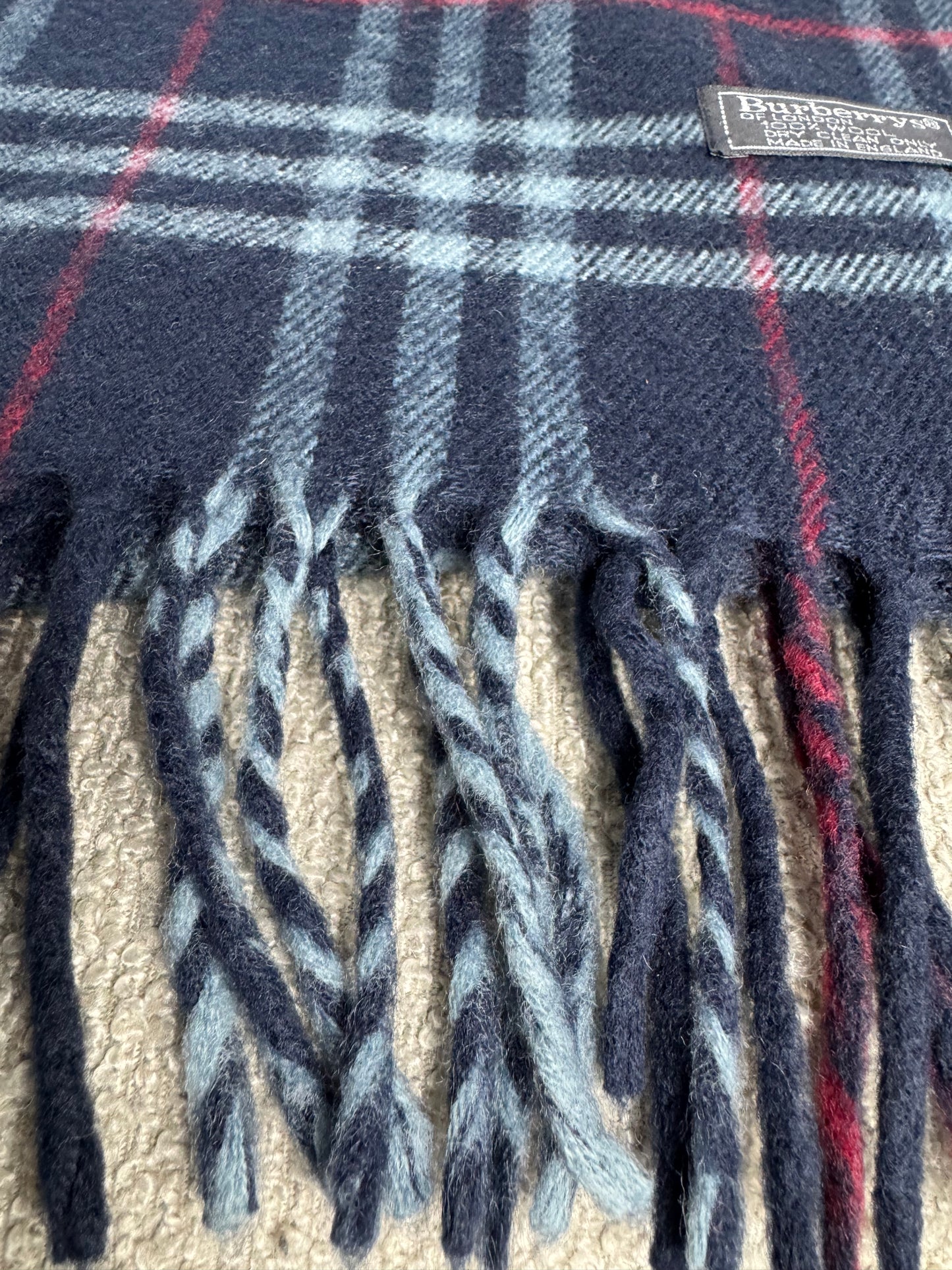 Burberry Nova Check Schal – Wolle