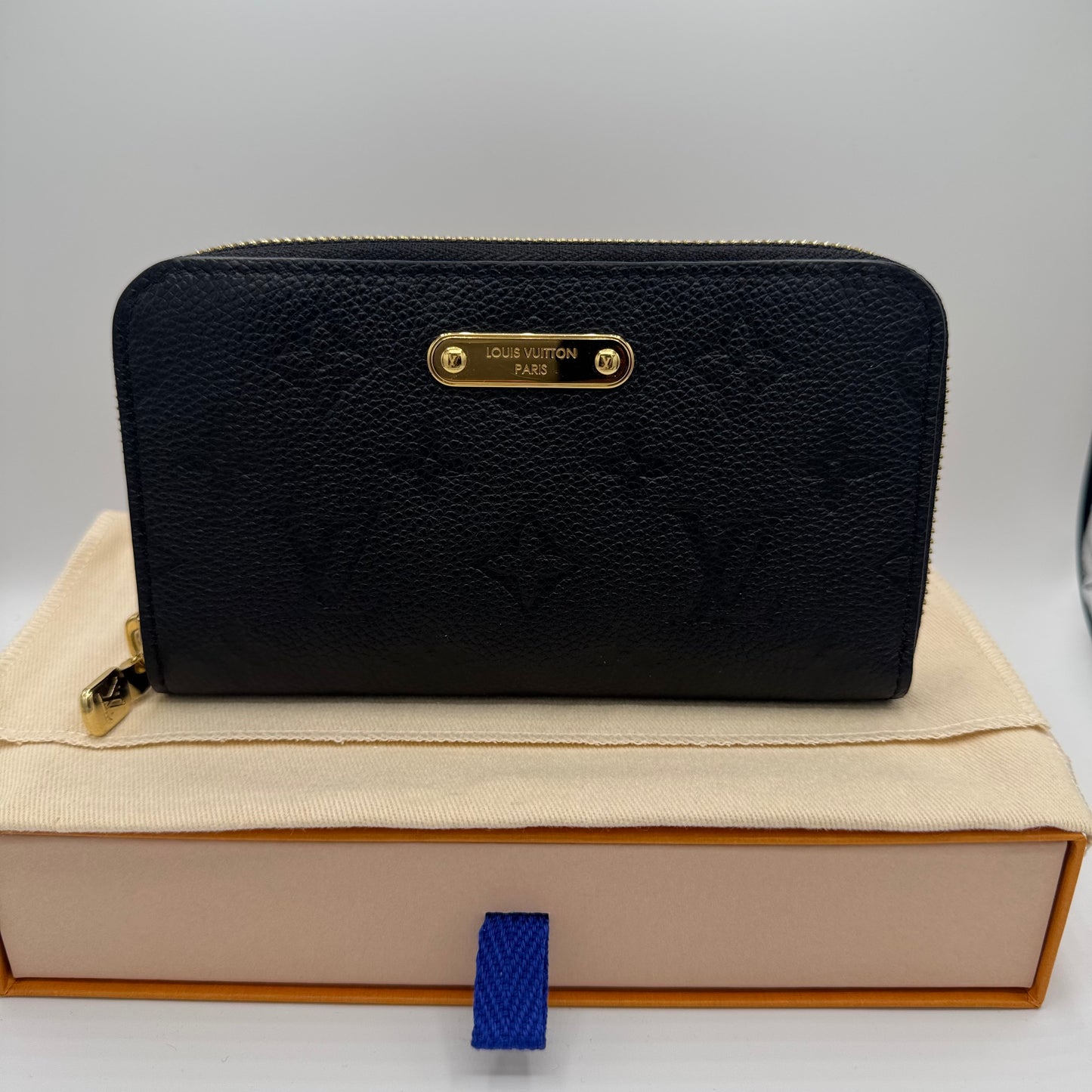 Louis Vuitton Margot Geldbörse Empreinte Leder Schwarz
