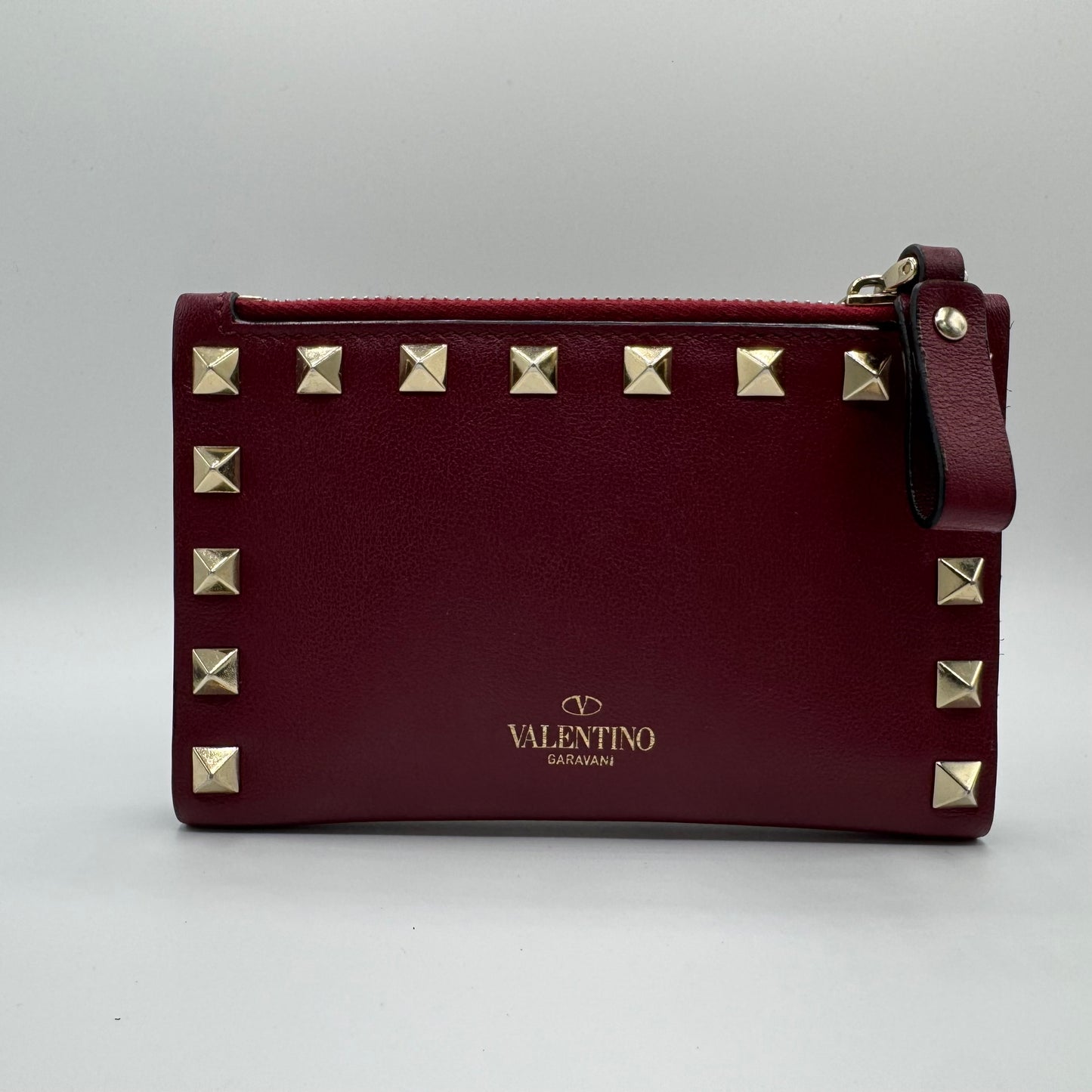 Valentino Garavani Rockstud Geldbeutel – Burgundy