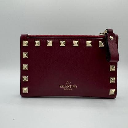 Valentino Garavani Rockstud Geldbeutel – Burgundy