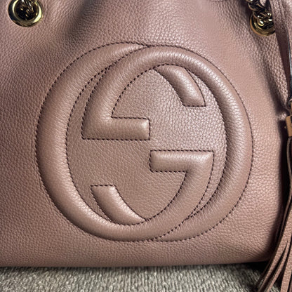 Gucci Soho Ledertasche Altrosa