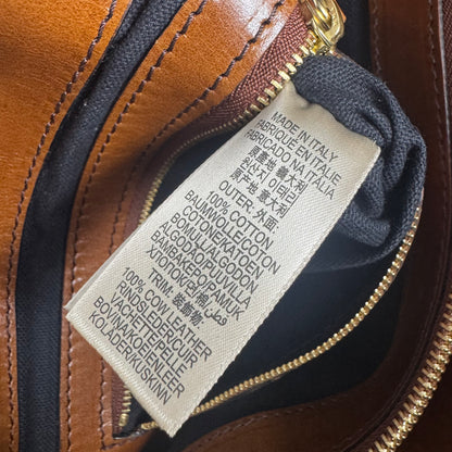 Burberry Heritage House Check Canvas Bonded Leather Manor Bag