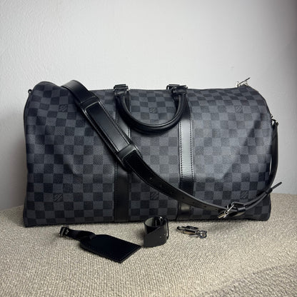 Louis Vuitton Keepall 45 Bandoulière – Damier Graphite
