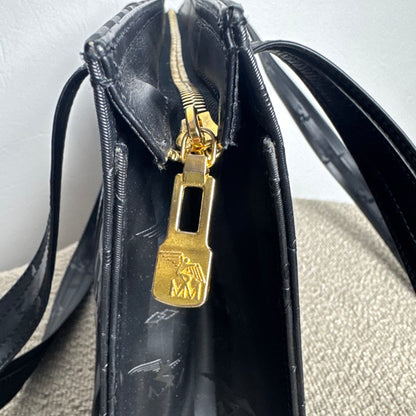 Maison Mollerus großer Vintage Shopper Schwarz/Gold