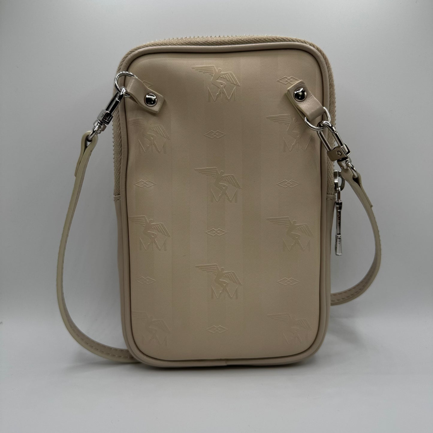 Maison Mollerus Vinerus Wildhorn Handytasche Canvas Taupe