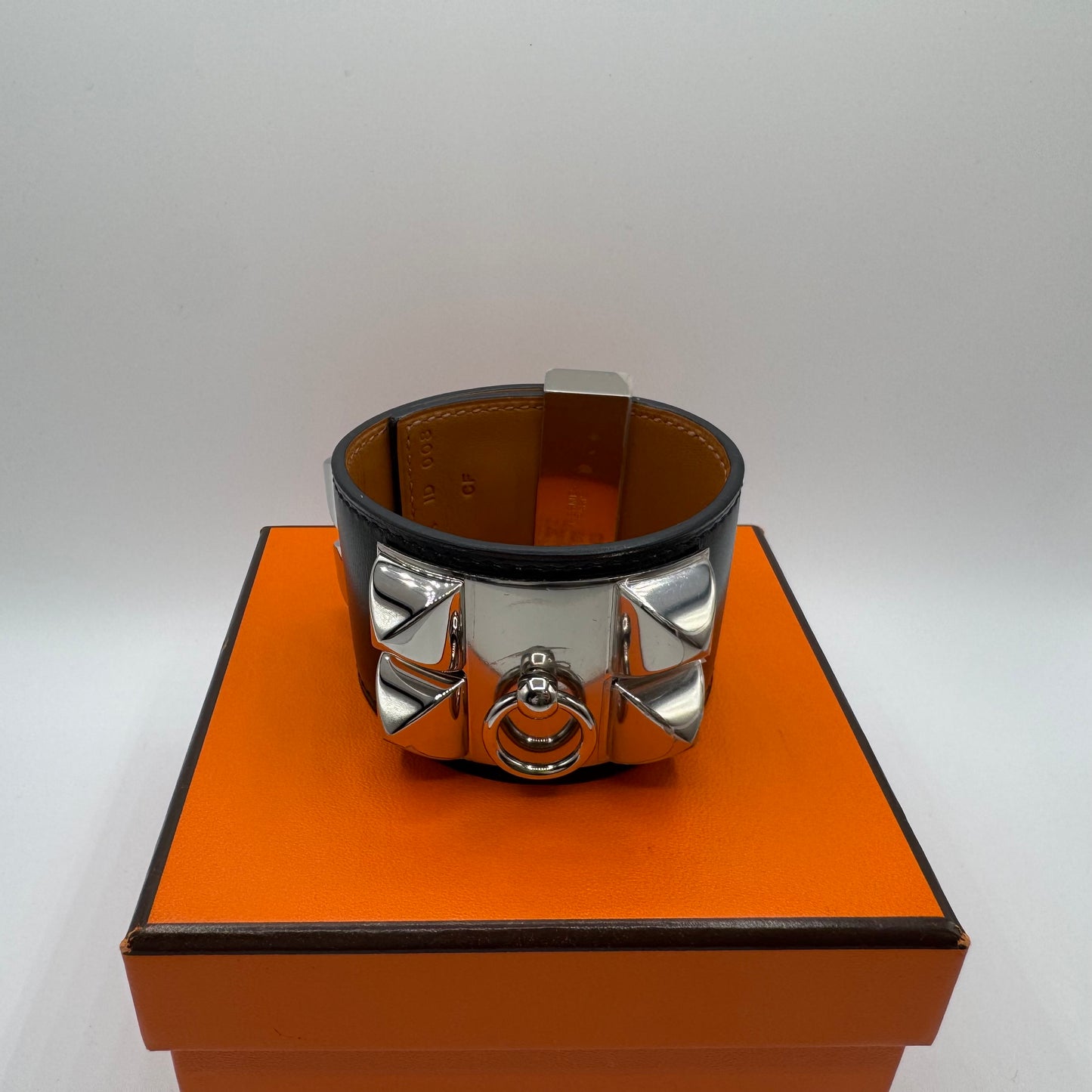 Hermès Collier de Chien (CDC) Armband – Schwarz / Silber