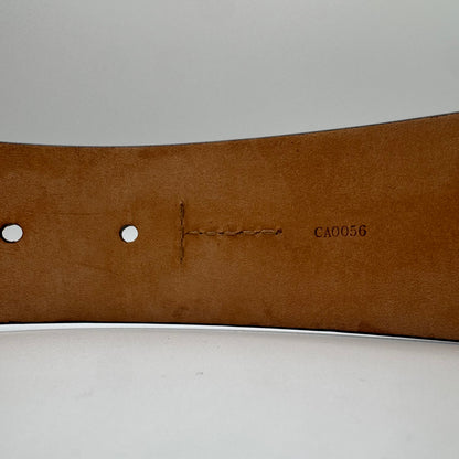 Louis Vuitton Inventeur Plate Buckle Ledergürtel – Schwarz – Gr. 90