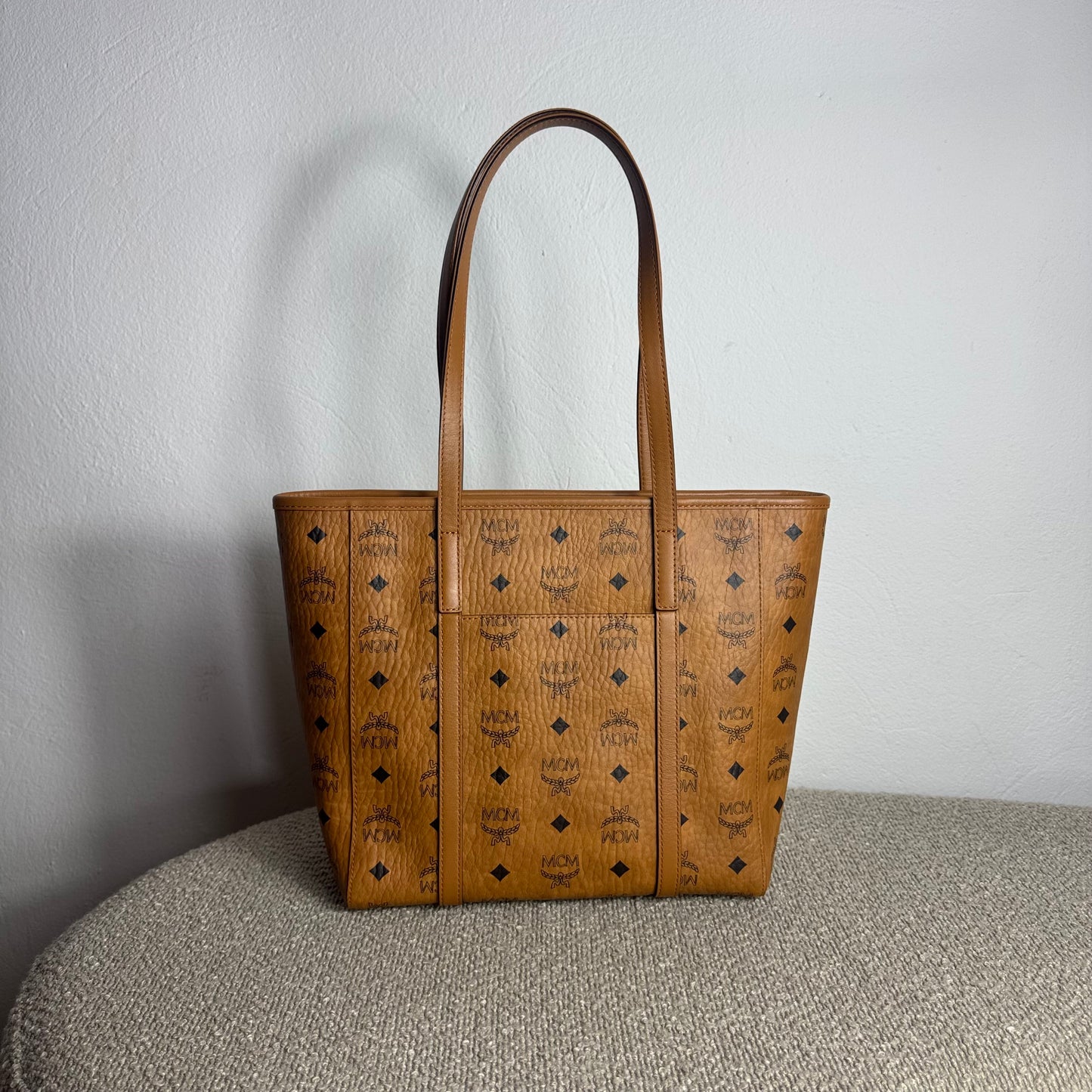 MCM Toni Shopper Medium - Cognac