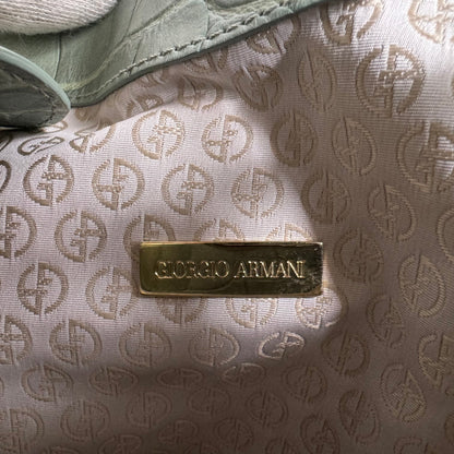 Giorgio Armani Mainline Croc-Embossed Handtasche