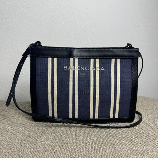 Balenciaga Navy Pochette / Crossbody Bag