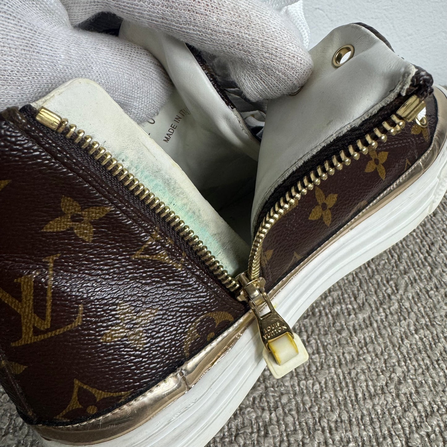 Louis Vuitton Stellar High-Top Sneaker Monogram Canvas – Gr. 39