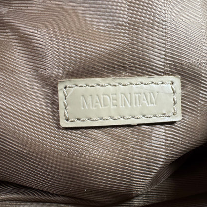 Burberry Quilted Satin & Leder Satchel Bag – Beige