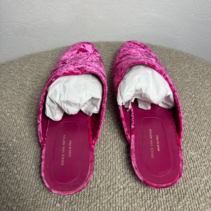 Dries Van Noten Pantoletten aus Samt Gr. 39,5