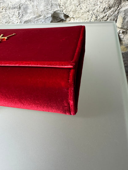Yves Saint Laurent Kate Medium Rot Samt