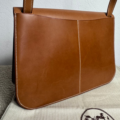 Hermès Halzan 31 Gold Leder