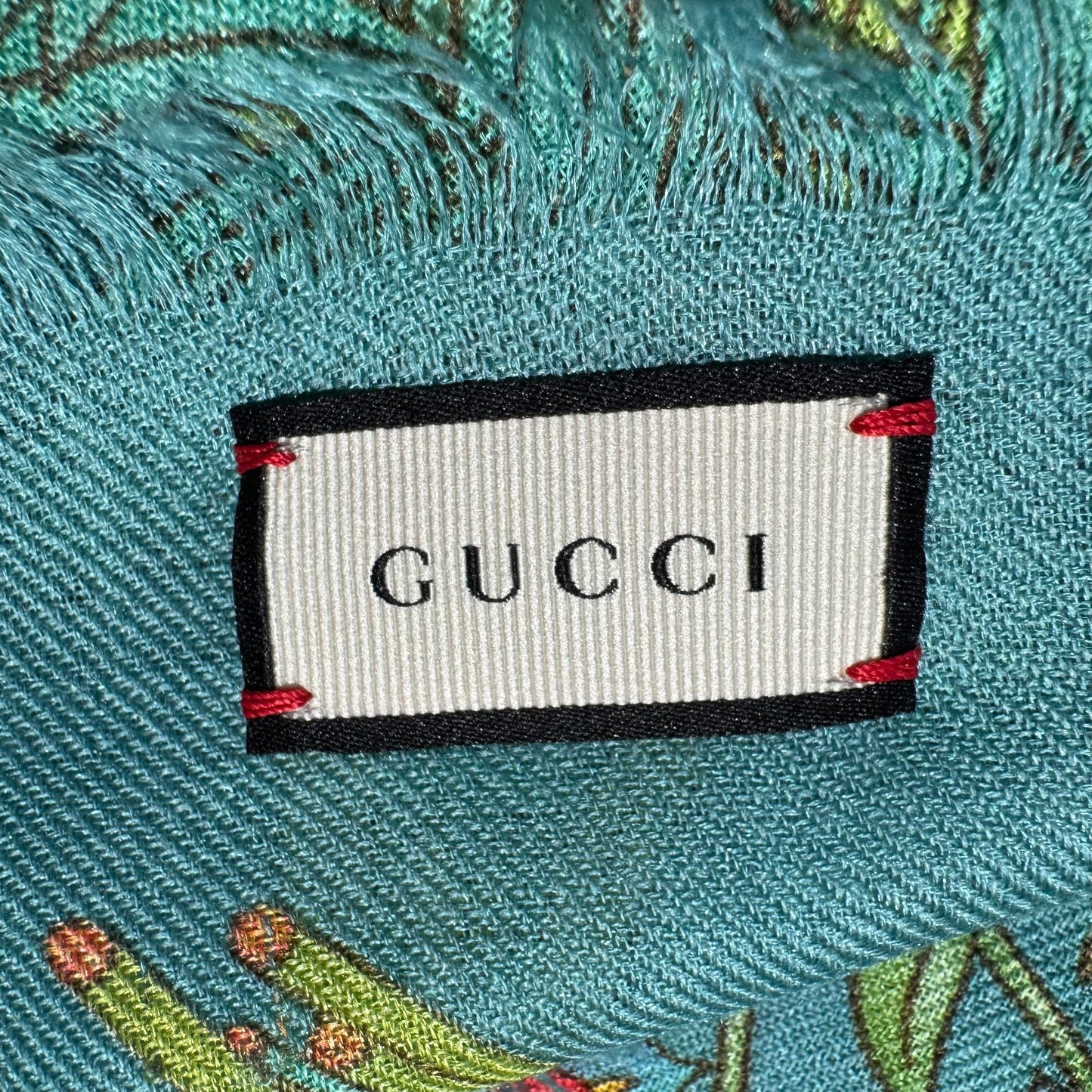 Gucci Archival „Flora“ Floral Seidenmischungs-Schal