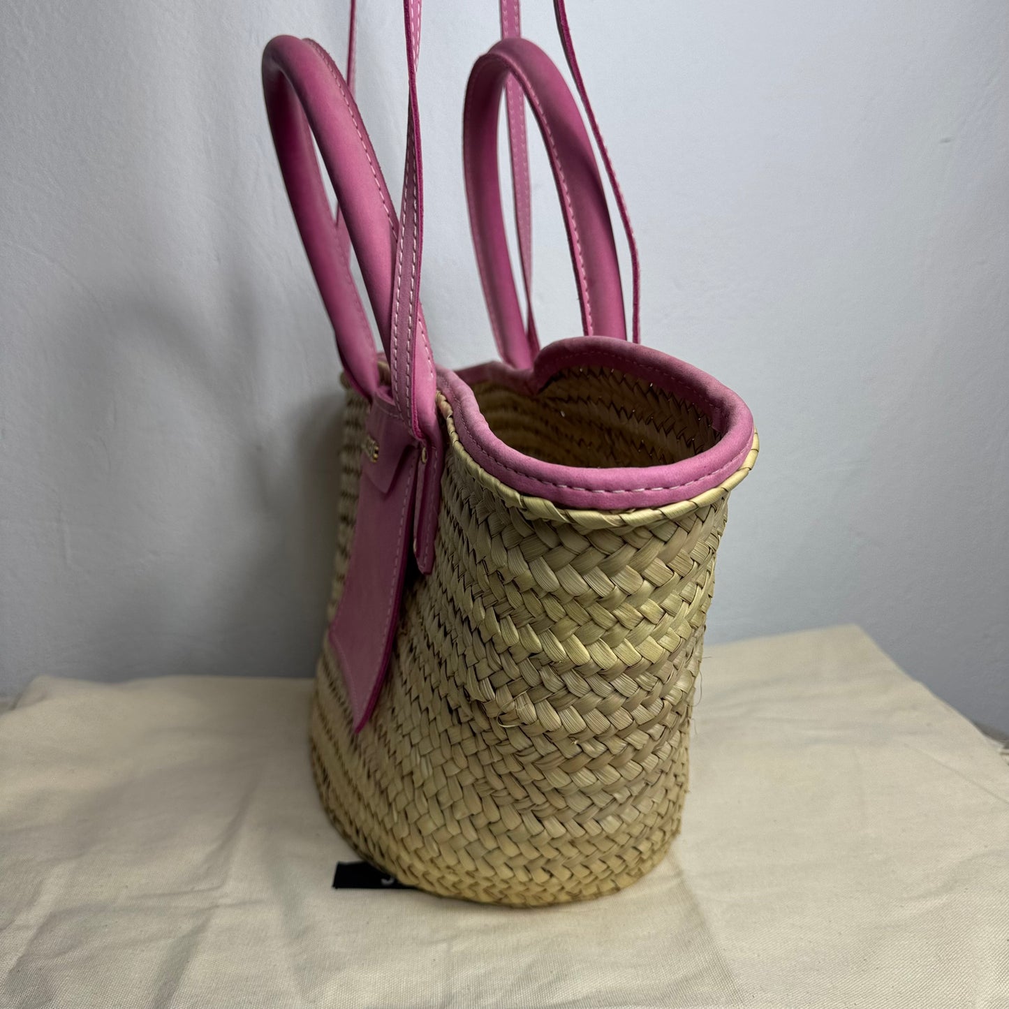 Jacquemus „Die Soli“ Korbtasche Pink