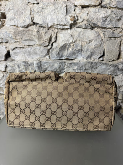 Gucci GG Canvas Hobo Bag 0013380 Beige