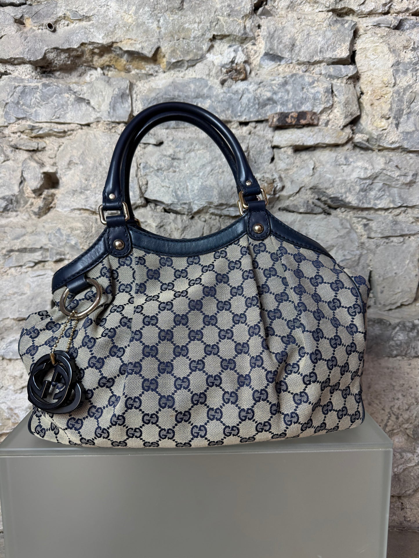 Gucci GG Sukey Tote Bag – Blau / Beige