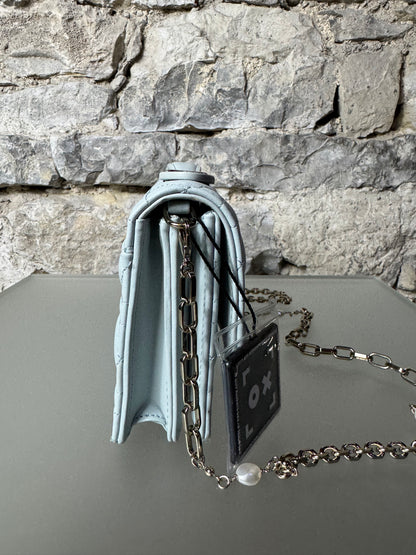 My Dior Minitasche Cannage Lammleder Hemdblau