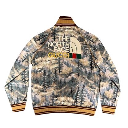 The North Face x Gucci „Forest Print“ Technical Jersey Jacket – Gr. L