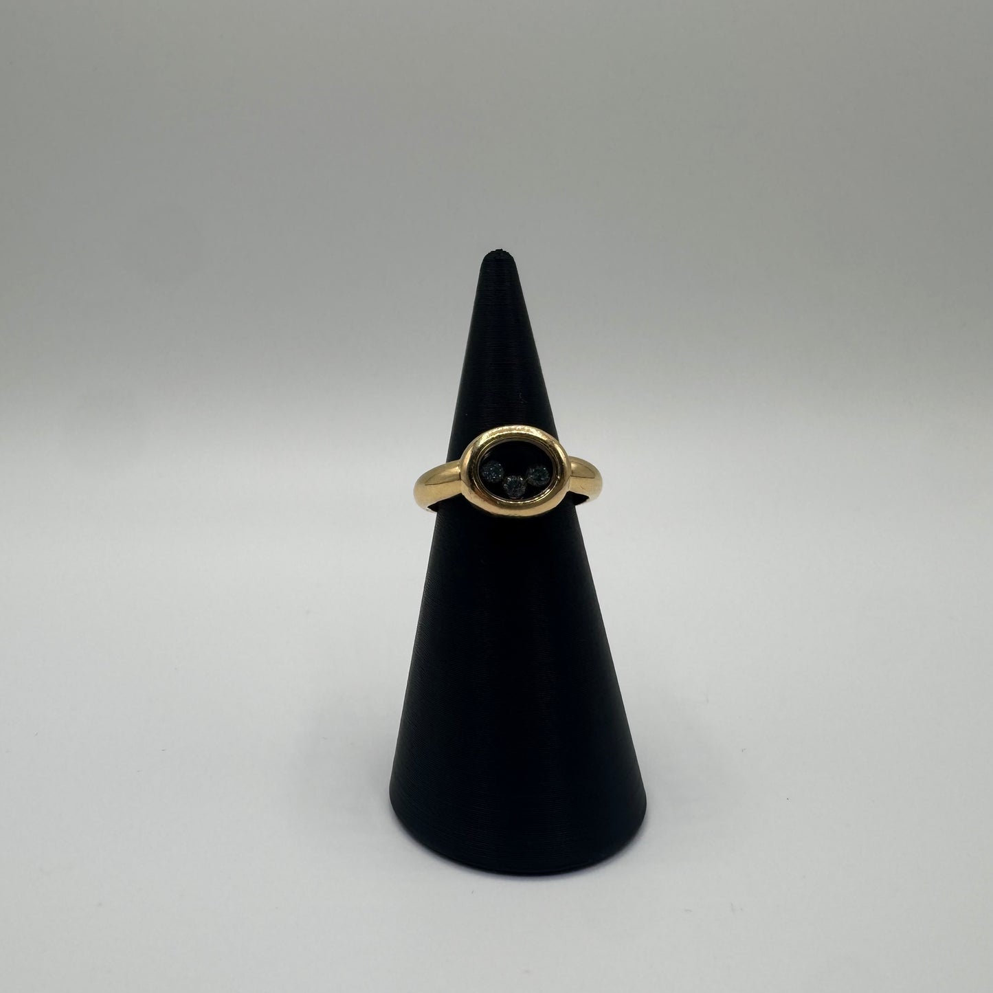 Chopard Happy Diamonds Ring 750 Gold mit 3 Diamanten