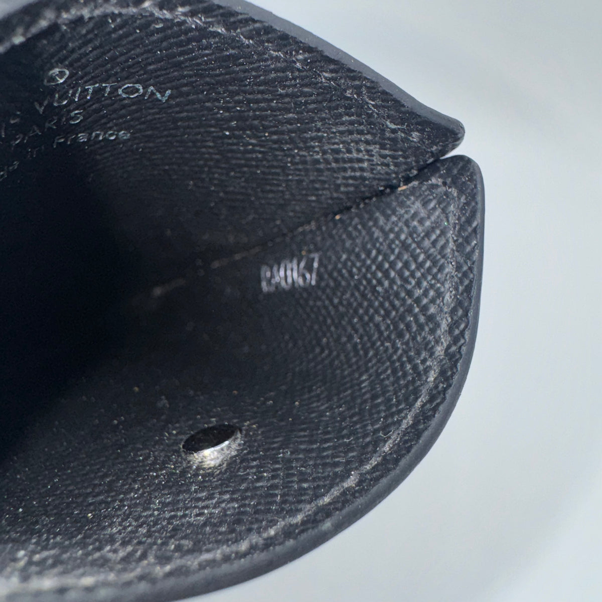 Louis Vuitton Kartenetui mit Geldclip – Epi Leder Schwarz