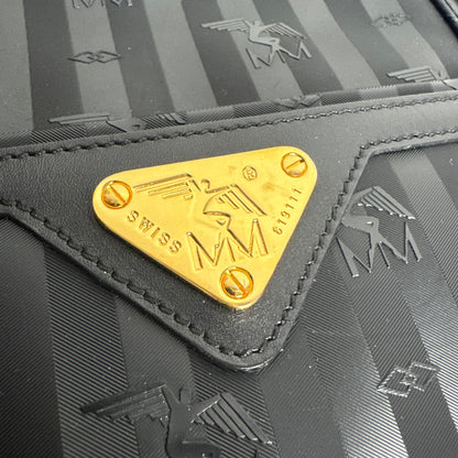 Maison Mollerus großer Vintage Shopper Schwarz/Gold