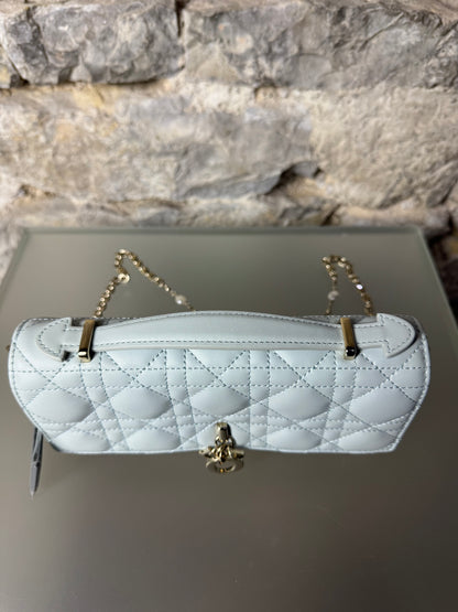 My Dior Minitasche Cannage Lammleder Hemdblau