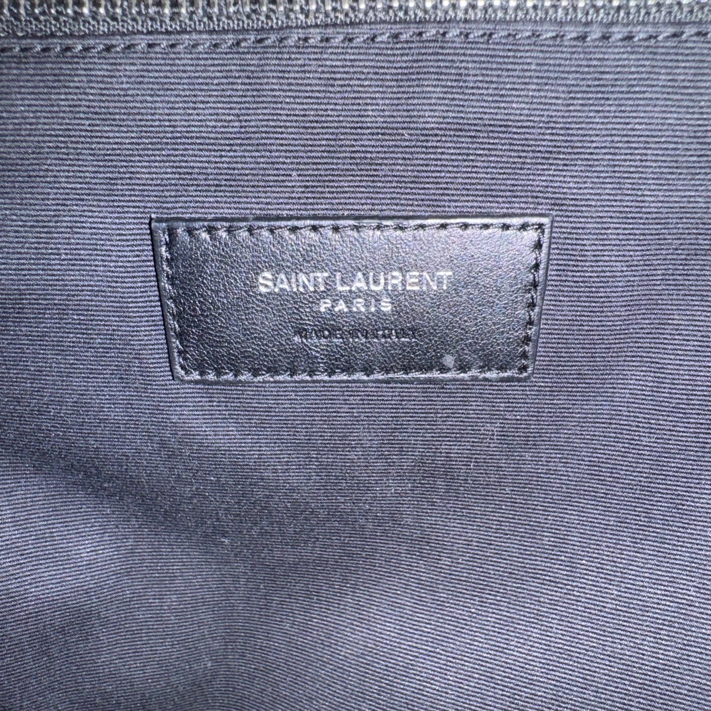 Saint Laurent Loulou Rucksack Matelassé-Leder Schwarz