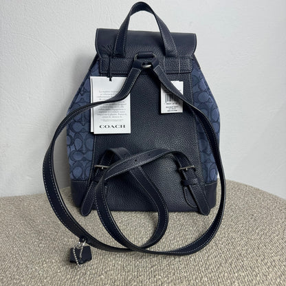 Coach Dempsey Drawstring Rucksack – Signature Jacquard Navy (NEU)