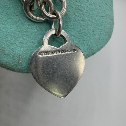Tiffany & Co. Return to Tiffany Gliederarmband mit Herzanhänger – 925 Silber