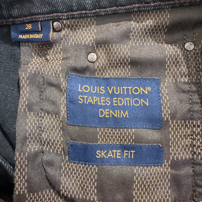 Louis Vuitton Staples Edition Washed Black Denim jeans