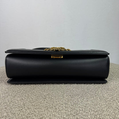 Dolce & Gabbana Devotion Flap Bag Medium – Schwarz