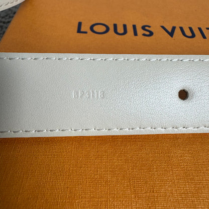 Louis Vuitton Initiales Gürtel Damier Azur 25 mm