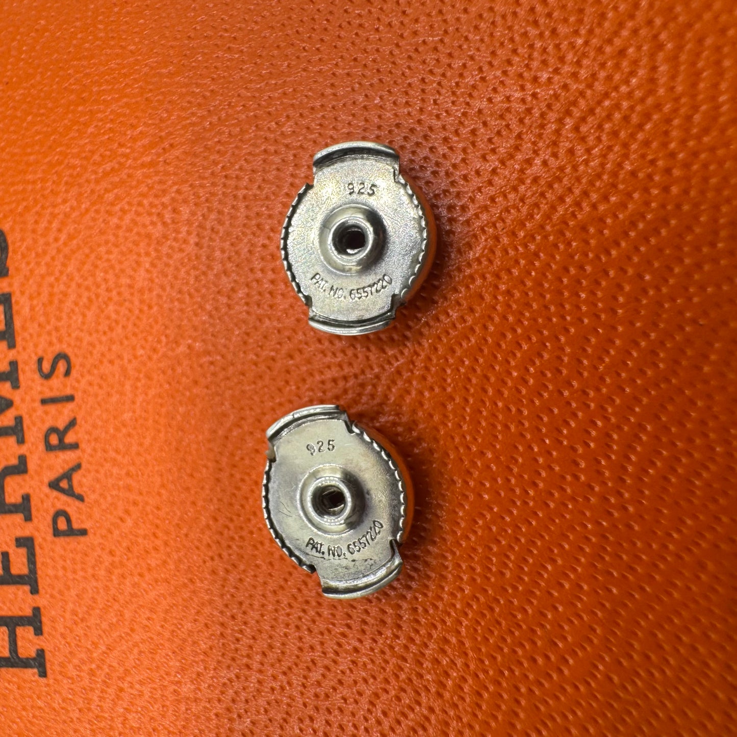 Hermès Farandole Ohrringe Mittleres Modell – Silber