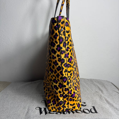 Vivienne Westwood Shopper Leo Print Vegan Leather