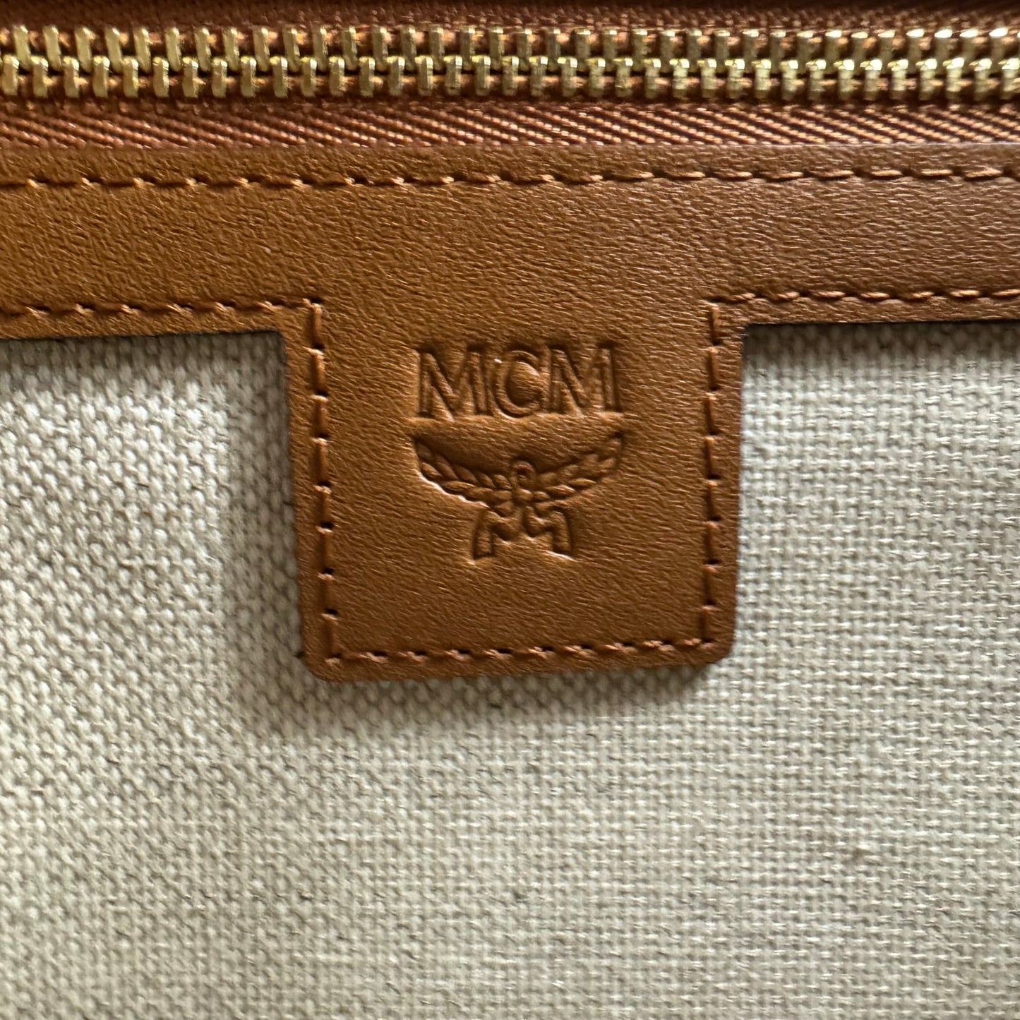 MCM Toni Shopper Medium - Cognac