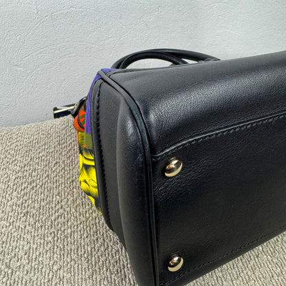 Versace La Medusa Large Top Handle Bag – Schwarz / Multicolor