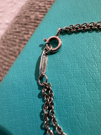 Tiffany & Co Armband mit Love-Herzanhänger und Schlüssel in Silber